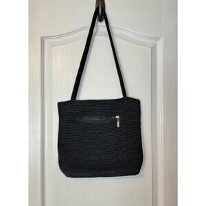 The Sak Black Knitted Crossbody/Shoulder Bag